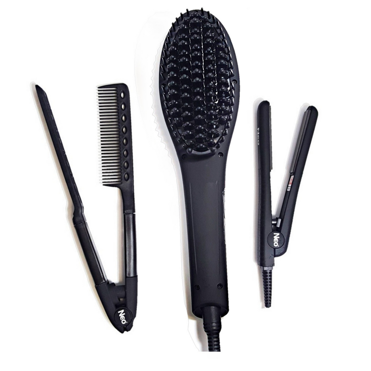 Black Heated Brush Set Set