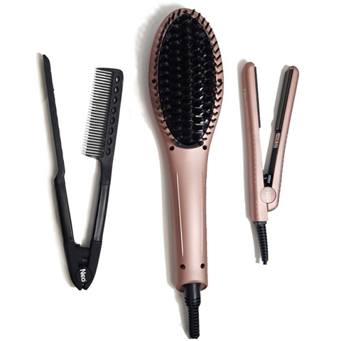 Peacock Heated Brush Set Set NEO Choice