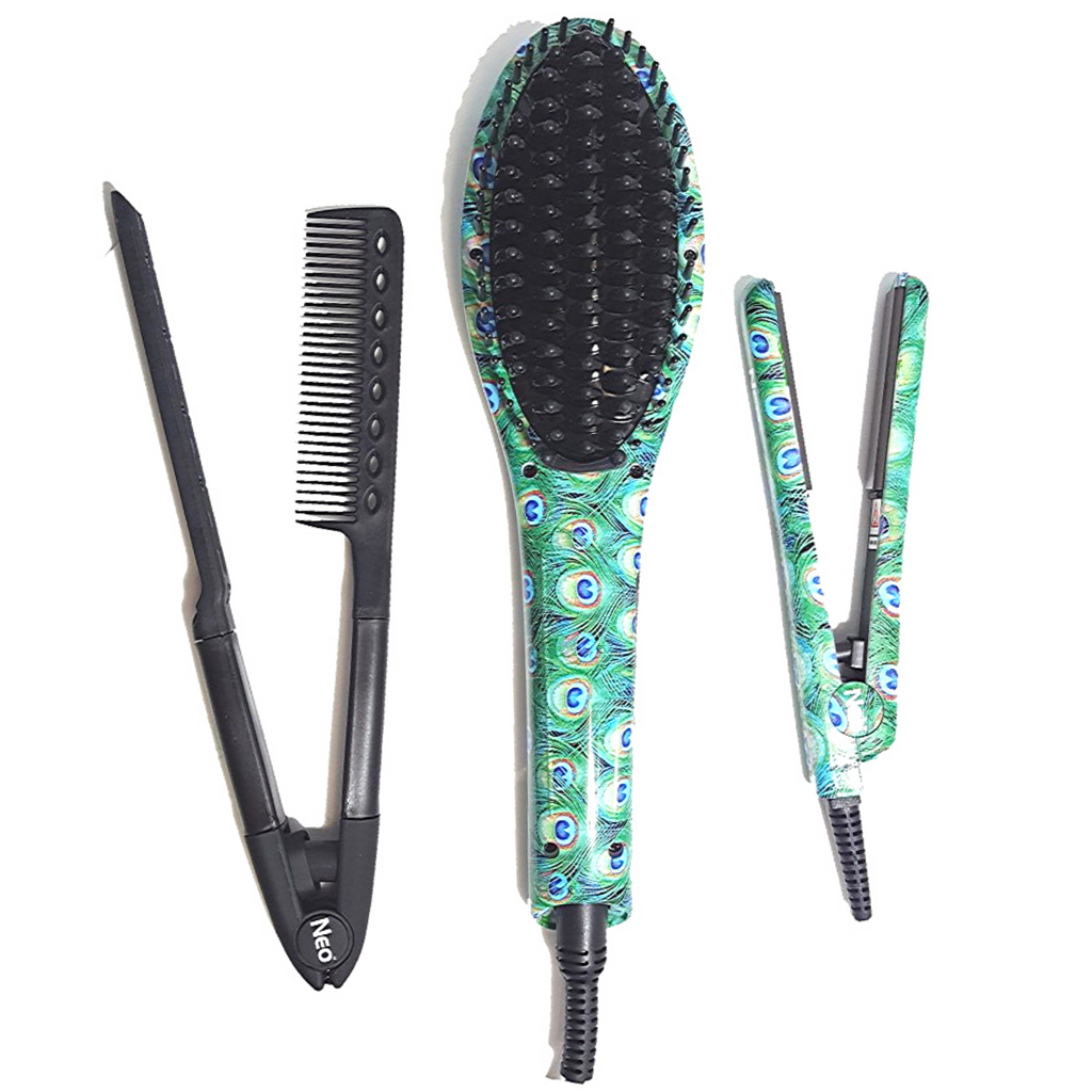 Peacock Heated Brush Set Set NEO Choice